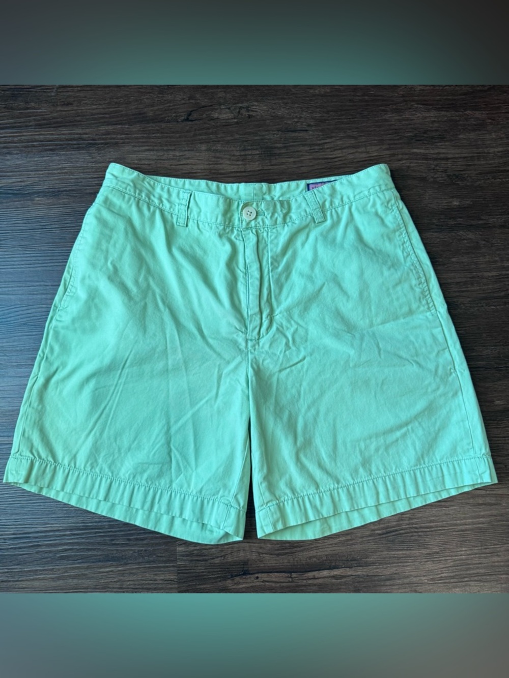 Vineyard Vines Mens Club Chino Shorts Size 33 Lime Pockets Logo Golf